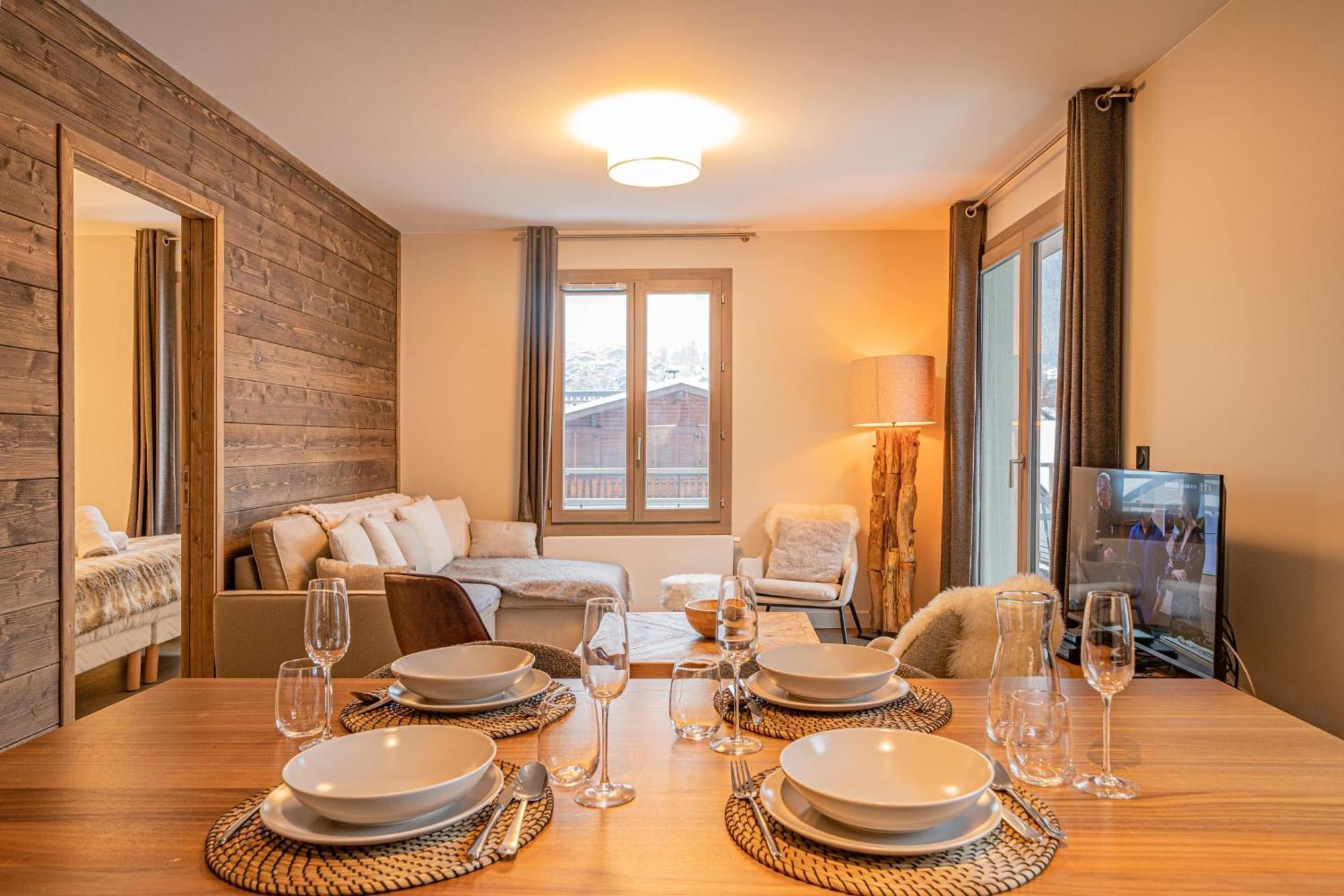 Perle Blanche - Brand New 2 Bedroom Apartment Perfectly Located シャモニー エクステリア 写真